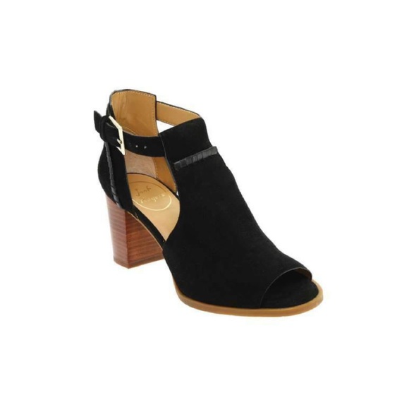 cameron suede open toe bootie